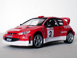 Peugeot 206 WRC; Hongwell; 1:43